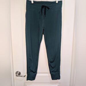 WalkPop Women Teal Green Performance Joggers Drawstring Zipper‎ Pocket WP0043L L